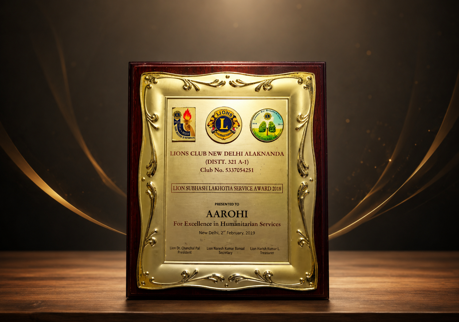 Lion Subhash Lakhotia Services Award