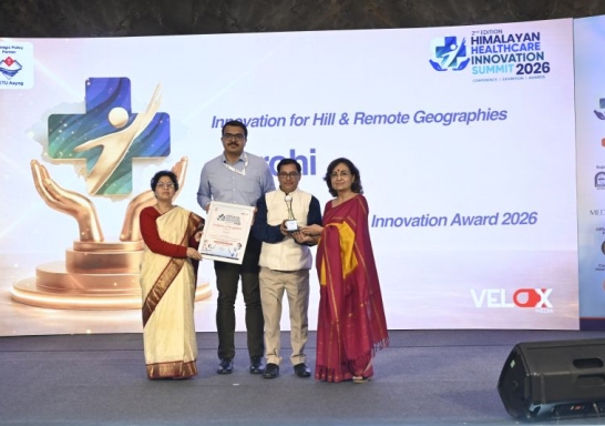 Himalayan Healthcare Innovation Awards 2026- Aarohi Under the Category Innovation for Hill & Remote Geographies, Dehradun, Uttarakhand 